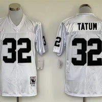 Men's Oakland Raiders Jack Tatum Mitchell & Ness White Legacy Replica Jersey1