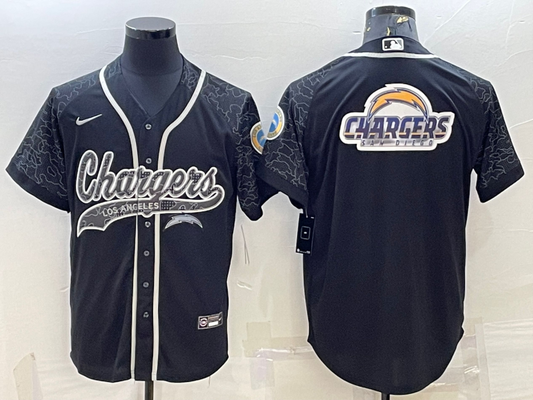 Men's Los Angeles Chargers Black RFLCTV Limited Jersey1