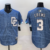 Men's Washington Nationals Dylan Crews #3 Blue 2025 City Connect Limited Player Jersey1
