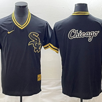 Men's Chicago White Sox Black Cooperstown Collection Game Jersey1