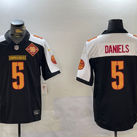 Men's Washington Commanders Jayden Daniels #5 Black Alternate Vapor Limited Jersey1