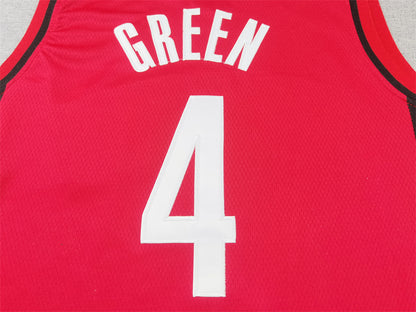Men's Houston Rockets Jalen Green #4 Red Swingman Jersey1 - Icon Edition