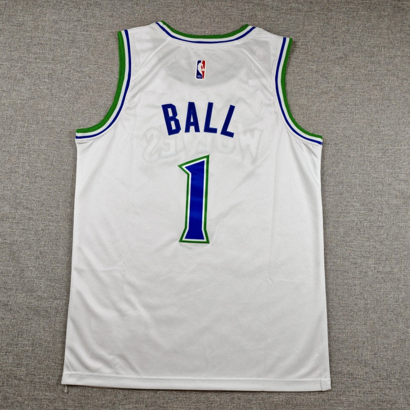 Men's Minnesota Timberwolves LaMelo Ball #1 White Swingman Jersey - Association Edition