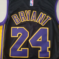 Men's Los Angeles Lakers Kobe Bryant #24 NBA Black Swingman Jersey1