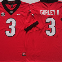 Men's Georgia Bulldogs Todd Gurley II#3 Red Player Game Jersey