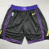 Men's Los Angeles Lakers Black 2023/24 Swingman City Edition Shorts1