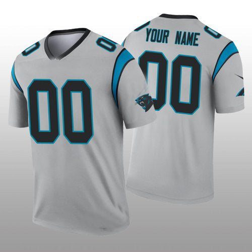 Custom1 Carolina Panthers silver Inverted Legend Jersey1 American Jerseys Stitched Jersey1 Football Jerseys
