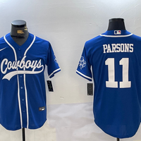 Men's Dallas Cowboys Micah Parsons #11 Blue Game Jersey1