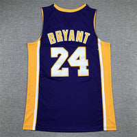 Men's Los Angeles Lakers Kobe Bryant #24 Purple 2007-08 Hardwood Classics Swingman Jersey1