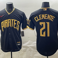 Men's Pittsburgh Pirates Roberto Clemente #21 Black 2026 City Connect Stadium Jersey