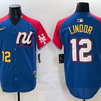 Men's National League Francisco Lindor #12 Blue 2025 All-Star Edition Replica Player Jersey