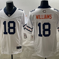 Men's Chicago Bears Caleb Williams #18 White Team Game Jersey