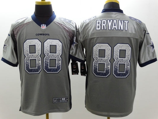 Men's Dallas Cowboys Dez Bryant #88 Gray Game Jersey1