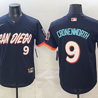 Men's San Diego Padres Jake Cronenworth #9 Obsidian 2026 City Connect Stadium Jersey