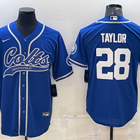 Men's Indianapolis Colts Jonathan Taylor #28 Royal Game Jersey1 Joint Edition