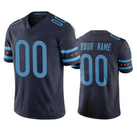Custom1 Chicago Bears Navy Vapor Limited City Edition Jersey1 Stitched Jersey1 Football Jerseys