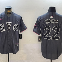 Men's New York Mets Juan Soto #22 Graphite 2024 City Connect Limited Player Jersey1