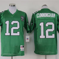 Men's Philadelphia Eagles Randall Cunningham Mitchell & Ness Kelly Green Legacy Replica Jersey1