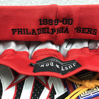 Men's Philadelphia 76ers Black 1999-00 Hardwood Classics Basketball Shorts1