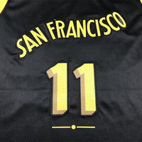 Men's Golden State Warriors Klay Thompson #11 Black 2023/24 Swingman Jersey1 - City Edition