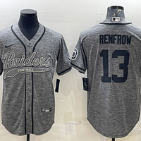 Men's Las Vegas Raiders Hunter Renfrow #13 Gray Game Jersey1 Joint Edition