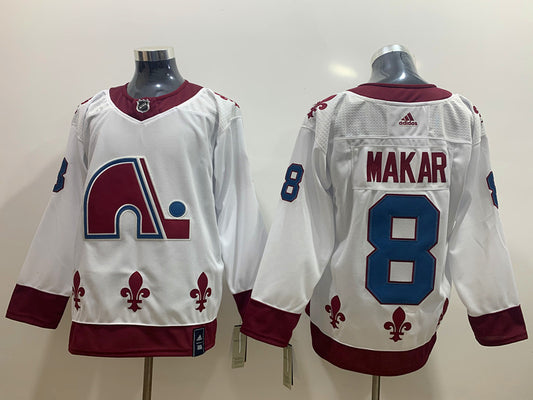 Men's Colorado Avalanche Cale Makar #8 White Breakaway Jersey1