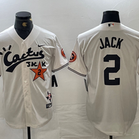 Men's Houston Astros #2 White Limited Player Jersey1 Joint Edition