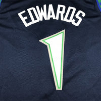 Men's Minnesota Timberwolves Anthony Edwards Blue/Navy Swingman Jersey1