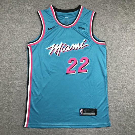 Men's Miami Heat Jimmy Butler #22 NBA Blue Swingman Jersey1