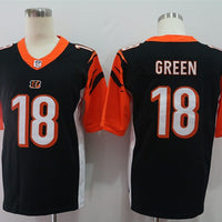 Men's Cincinnati Bengals A.J. Green #18 Black Game Jersey1