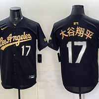 Men's Los Angeles Dodgers Shohei Ohtani #17 Black Alternate Game Jersey