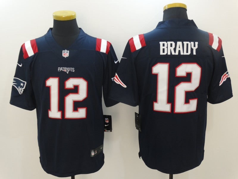 Tom Brady New England Patriots Navy Jersey