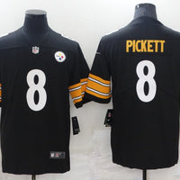Men's Pittsburgh Steelers Kenny Pickett #8 Black Game Jersey1