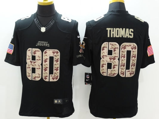 Men's Jacksonville Jaguars Mike Thomas #80 Black Game Jersey1