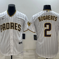 Men's San Diego Padres Xander Bogaerts #2 White Home Replica Player Jersey1