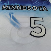 Men's Minnesota Timberwolves Anthony Edwards #5 White 2024/25 Swingman Player Jersey1 - City Edition