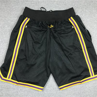 Men's Los Angeles Lakers MAMBA Black Basketball Shorts1