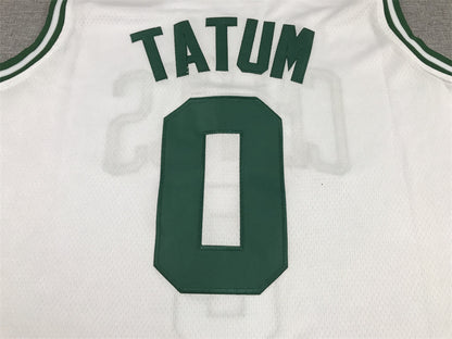 Men's Boston Celtics Jayson Tatum #0 NBA White Swingman Jersey1