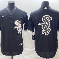 Men's Chicago White Sox Black Alternate Replica Team Jersey1