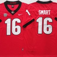 Men's Georgia Bulldogs Kirby Smart #16 Red Player Game Jersey