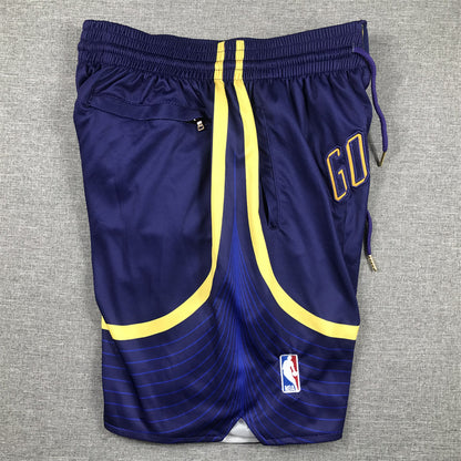 Men's Golden State Warriors Navy Statement Edition Pocket Shorts1