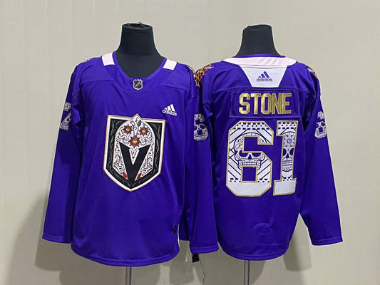 Men's Vegas Golden Knights Mark Stone #61 Blue Breakaway Player Jersey1