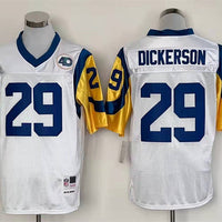 Men's San Louis Rams Eric Dickerson Mitchell & Ness White Legacy Replica Jersey1
