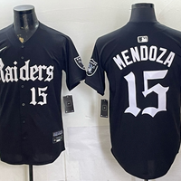 Men's Las Vegas Raiders Fernando Mendoza #15 Black Player Game Jersey
