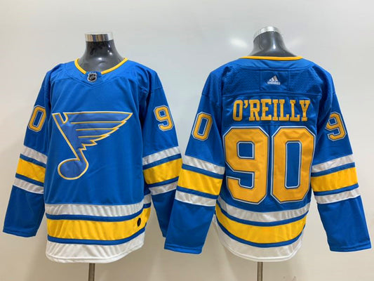 Men's St. Louis Blues Ryan O'Reilly #90 Blue Breakaway Jersey1