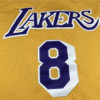 Men's Los Angeles Lakers Kobe Bryant 1996-97 Yellow Hardwood Classics Authentic Jersey1