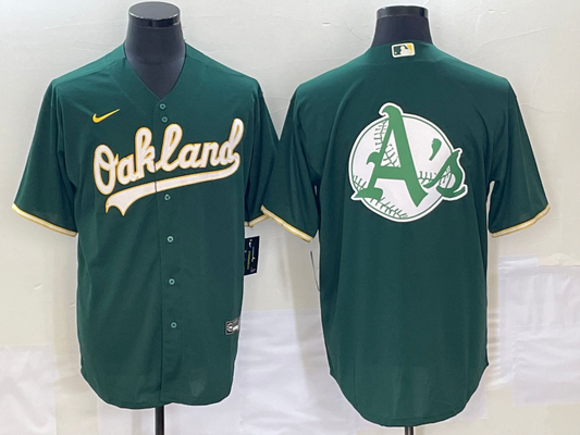 Men's Oakland Athletics Kelly Green Alternate Replica Team Jersey1