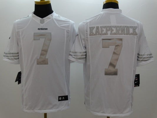 Men's San Francisco 49ers Colin Kaepernick #7 White Authentic Game Jersey1