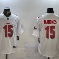 Men's Kansas City Chiefs Patrick Mahomes #15 White Team Game Jersey1