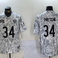 Men's Chicago Bears Walter Payton #34 Arctic Camo 2024 Salute to Service Retired Player Limited Jersey1